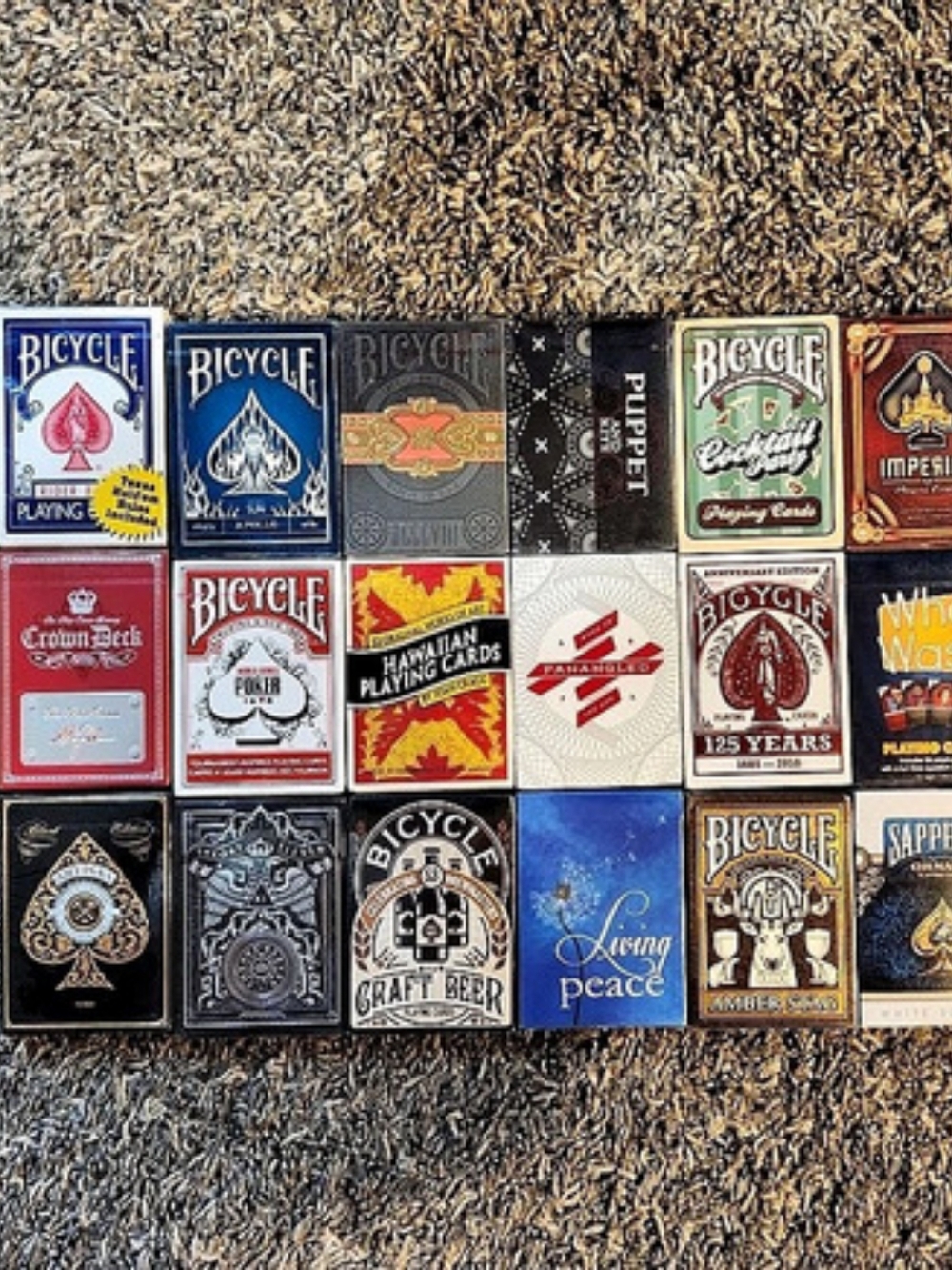 New Vintage 22 Bicycle Playing Card Deck Collection Multicolor